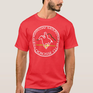 Sugarloaf BergPolocrosse Verein-Logo-Dunkelheit T-Shirt