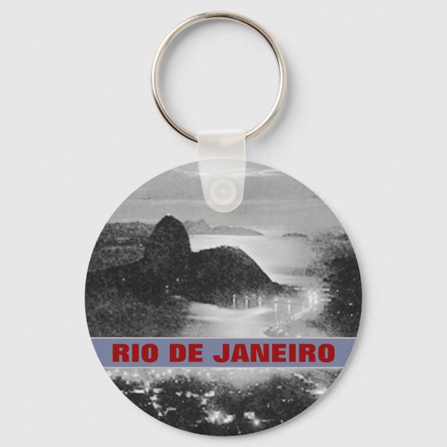 SugarLoaf Felsberg ~ Rio. Brasil Schlüsselanhänger (Vorderseite)