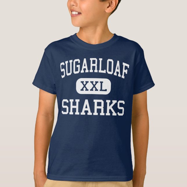 Sugarloaf Haifische grundlegender Summerland T-Shirt (Vorderseite)
