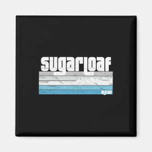 Sugarloaf Maine Me Retro Skifahren Snowboard Magnet