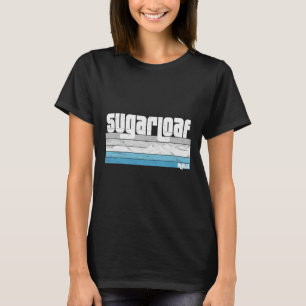 Sugarloaf Maine Me Retro Skifahren Snowboard T-Shirt