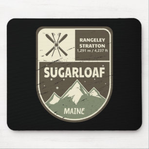 Sugarloaf Maine Skifahren Vintage Mousepad