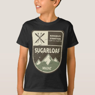 Sugarloaf Maine Skiing Vintag T-Shirt