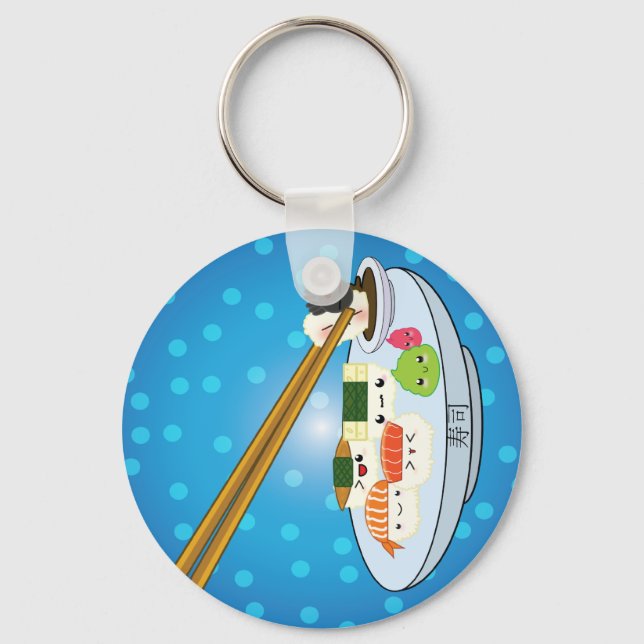 Suhsi Platter Key Chain Schlüsselanhänger (Vorderseite)