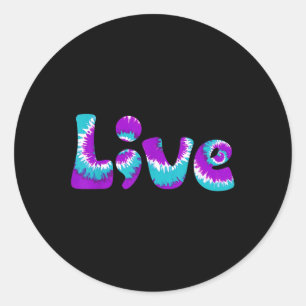 Suicide Awareness Shirt Live Semicolon Aquamarin Runder Aufkleber