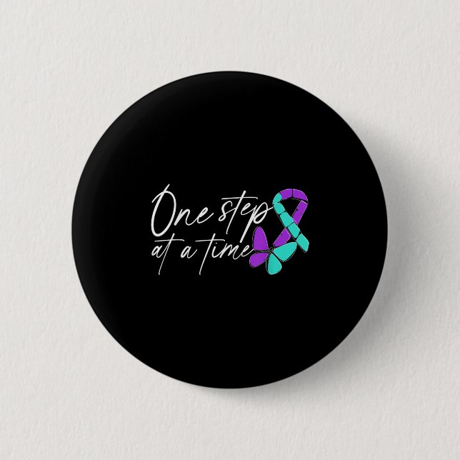 Suicide Awareness Suicide Prevention Suprt Survivo Button (Vorderseite)