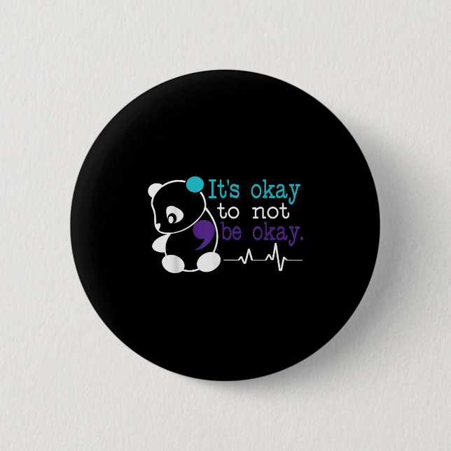 Suicide Awareness Suicide Prevention Suprt Survivo Button (Vorderseite)