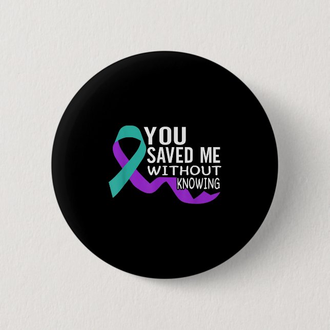 Suicide Awareness Suicide Prevention Suprt Survivo Button (Vorderseite)