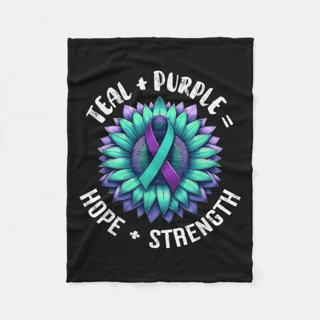 Suicide Awareness Suicide Prevention Suprt Survivo Fleecedecke (Vorderseite)