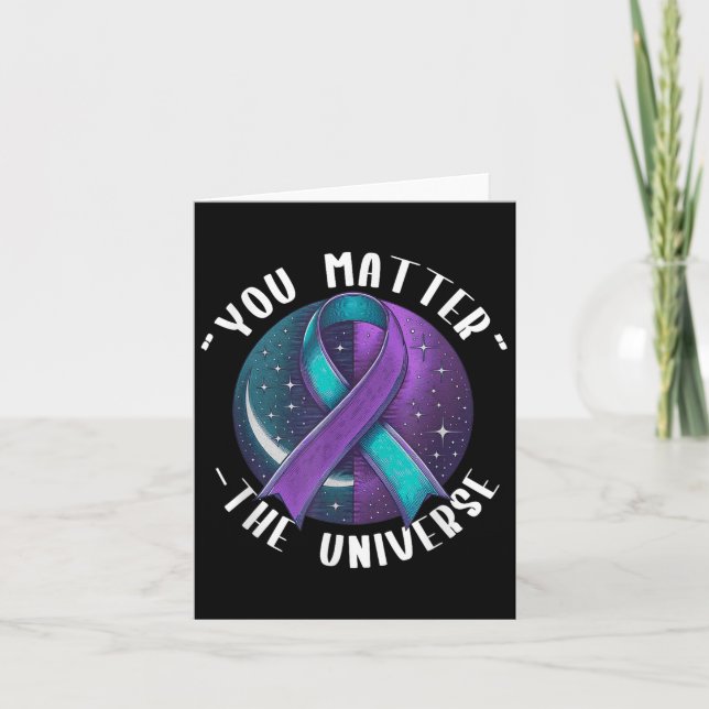 Suicide Awareness Suicide Prevention Suprt Survivo Karte (Vorderseite)