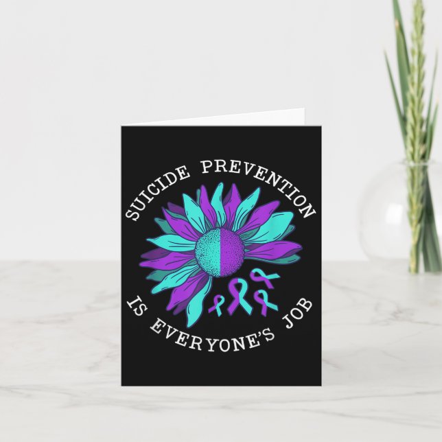 Suicide Awareness Suicide Prevention Suprt Survivo Karte (Vorderseite)