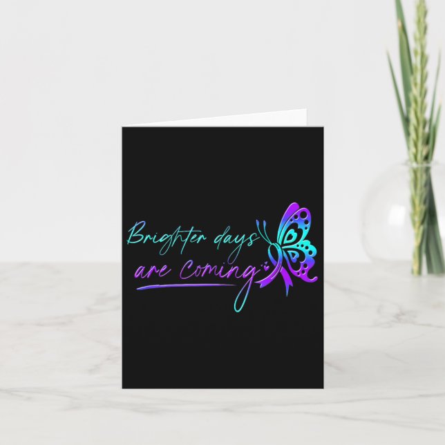 Suicide Awareness Suicide Prevention Suprt Survivo Karte (Vorderseite)