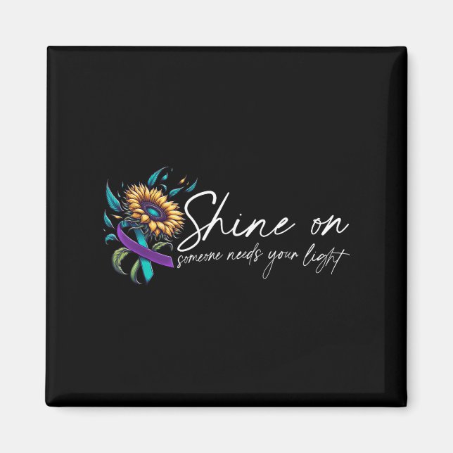 Suicide Awareness Suicide Prevention Suprt Survivo Magnet (Vorne)