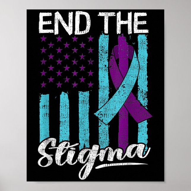 Suicide Awareness Suicide Prevention Suprt Survivo Poster (Vorne)