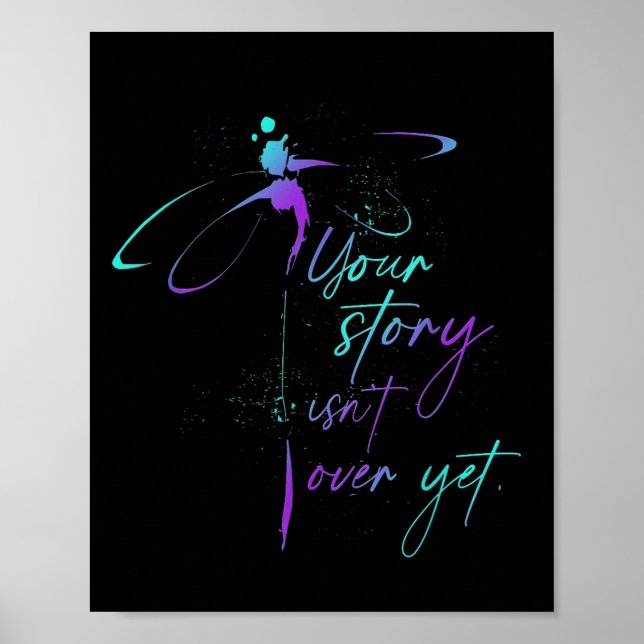 Suicide Awareness Suicide Prevention Suprt Survivo Poster (Vorne)