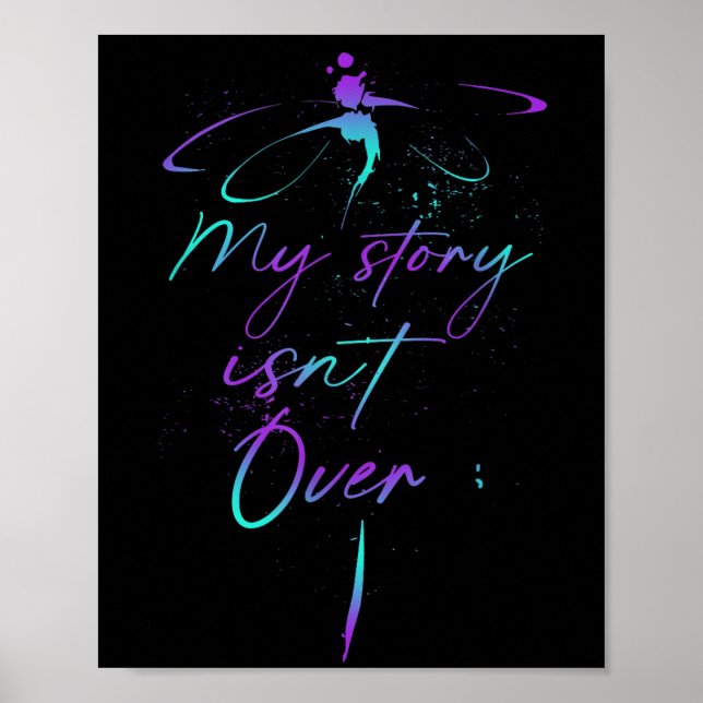 Suicide Awareness Suicide Prevention Suprt Survivo Poster (Vorne)