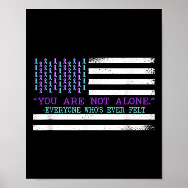 Suicide Awareness Suicide Prevention Suprt Survivo Poster (Vorne)