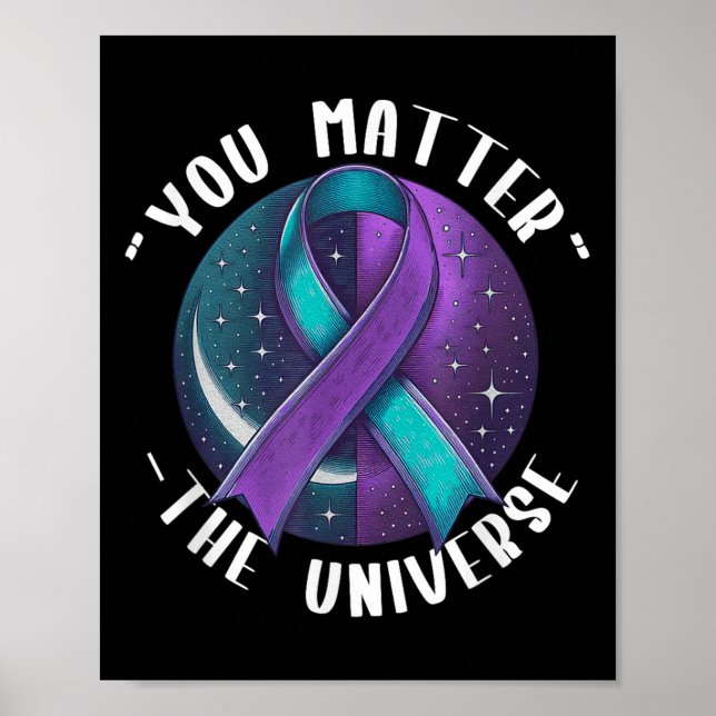 Suicide Awareness Suicide Prevention Suprt Survivo Poster (Vorne)