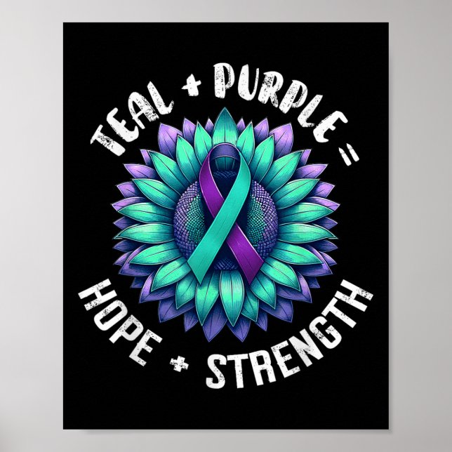 Suicide Awareness Suicide Prevention Suprt Survivo Poster (Vorne)