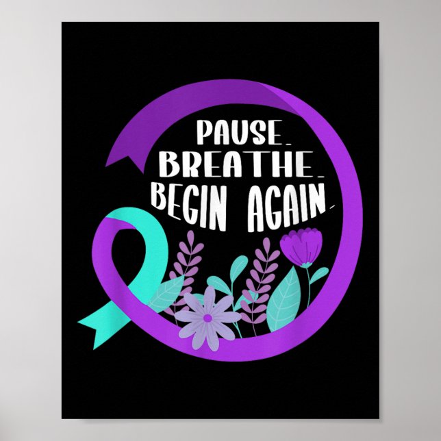 Suicide Awareness Suicide Prevention Suprt Survivo Poster (Vorne)