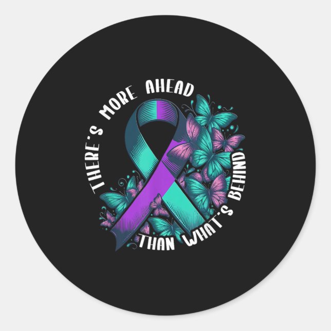 Suicide Awareness Suicide Prevention Suprt Survivo Runder Aufkleber (Vorderseite)