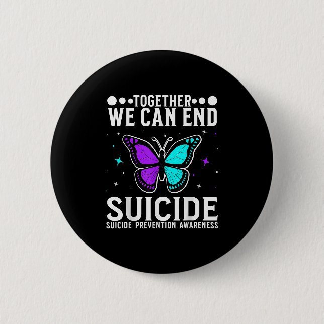 Suicide Awareness Suprt Suicide Prevention Awarene Button (Vorderseite)