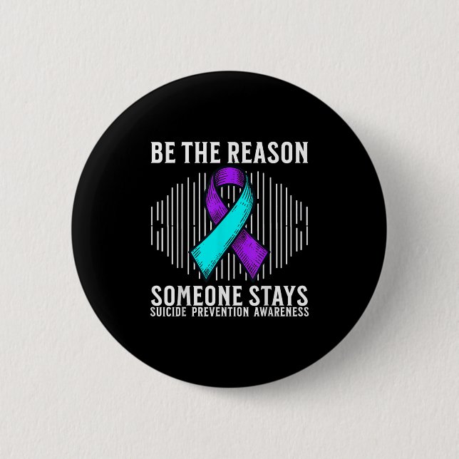 Suicide Awareness Suprt Suicide Prevention Awarene Button (Vorderseite)
