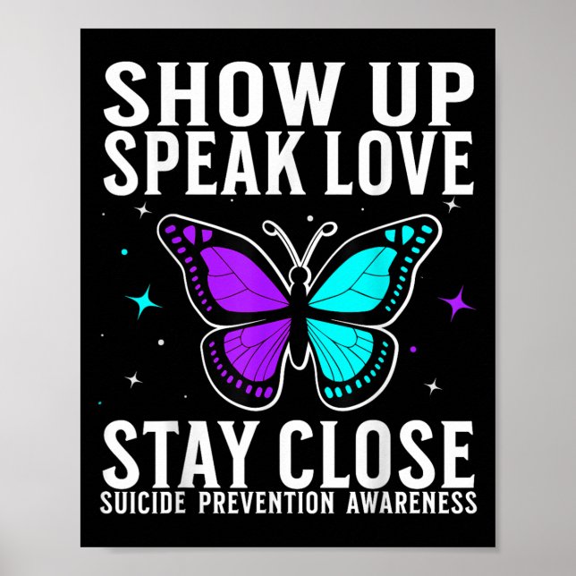 Suicide Awareness Suprt Suicide Prevention Awarene Poster (Vorne)