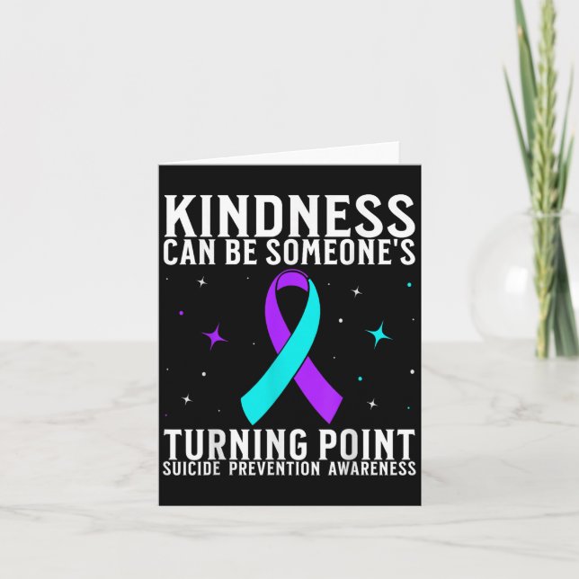 Suicide Awareness Warrior Suicide Prevention Aware Karte (Vorderseite)