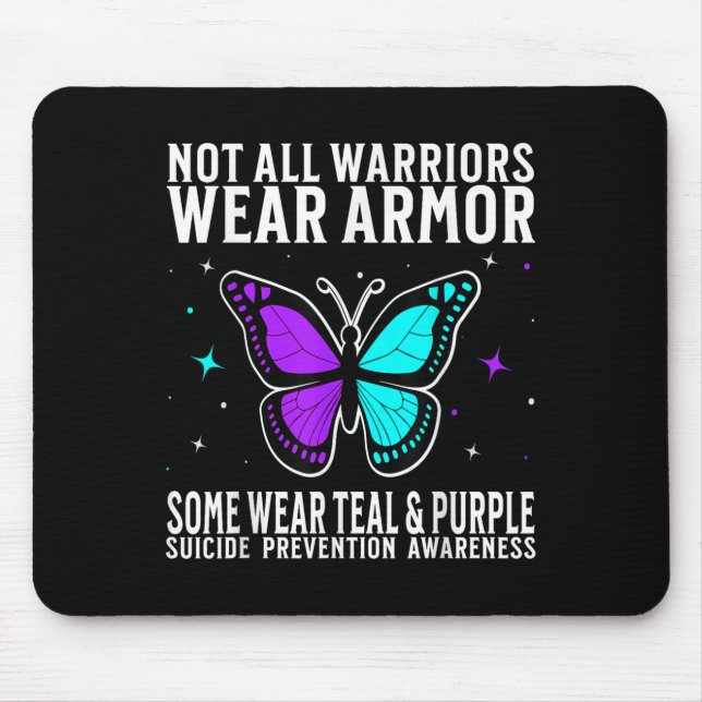 Suicide Awareness Warrior Suicide Prevention Aware Mousepad (Vorne)