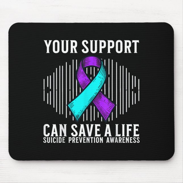 Suicide Awareness Warrior Suicide Prevention Aware Mousepad (Vorne)
