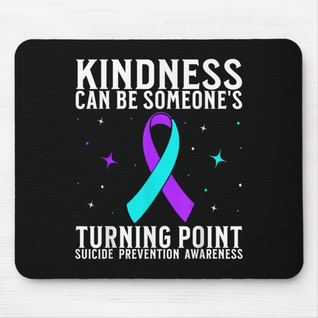 Suicide Awareness Warrior Suicide Prevention Aware Mousepad (Vorne)