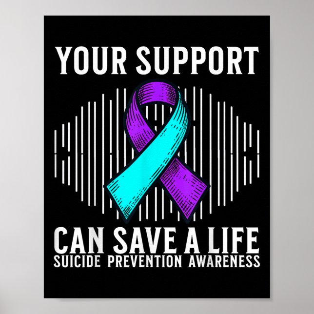 Suicide Awareness Warrior Suicide Prevention Aware Poster (Vorne)