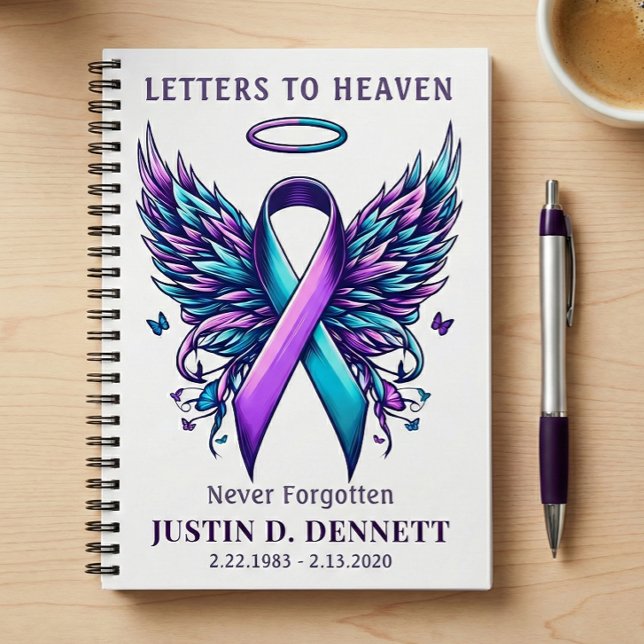 Suicide Loss Letters to Heaven Grief Journal Diary (Letters to heaven suicide loss greif notebook journal)