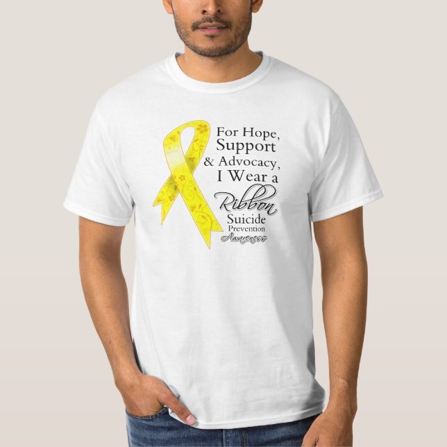 Suicide Prevention Support Hope Awareness T-Shirt (Vorderseite)