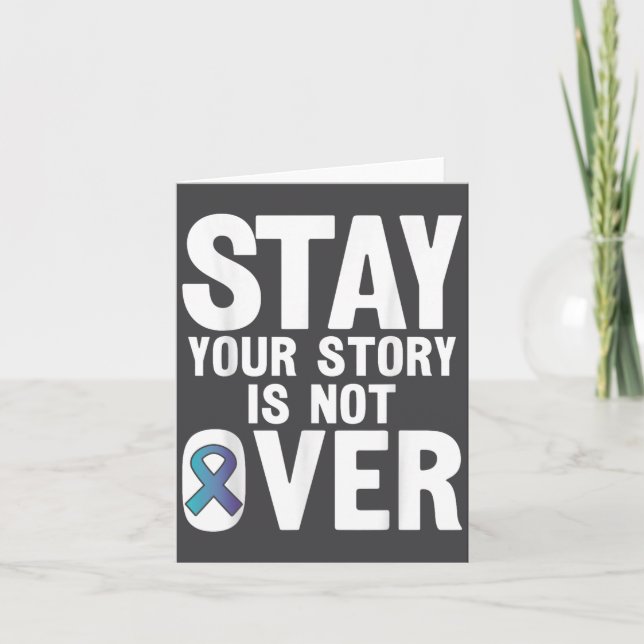Suicide Prevention Your Story _ I For Suprters  Karte (Vorderseite)