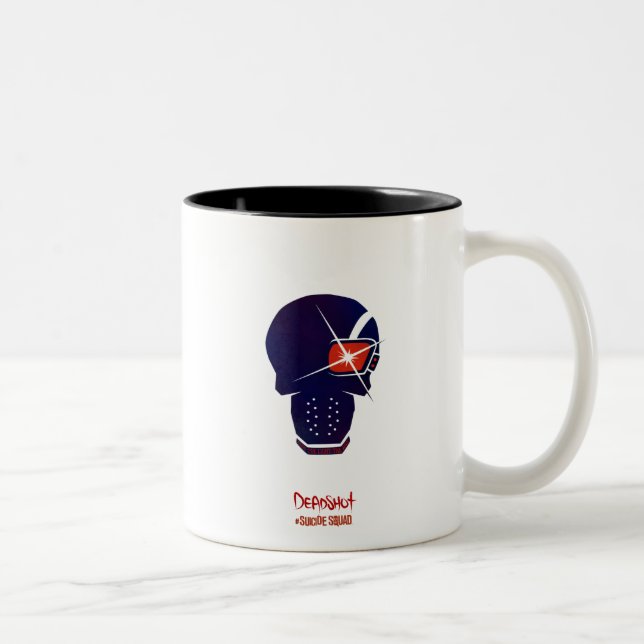 Suicide Squad | Abschaltkopfsymbol Zweifarbige Tasse (Rechts)