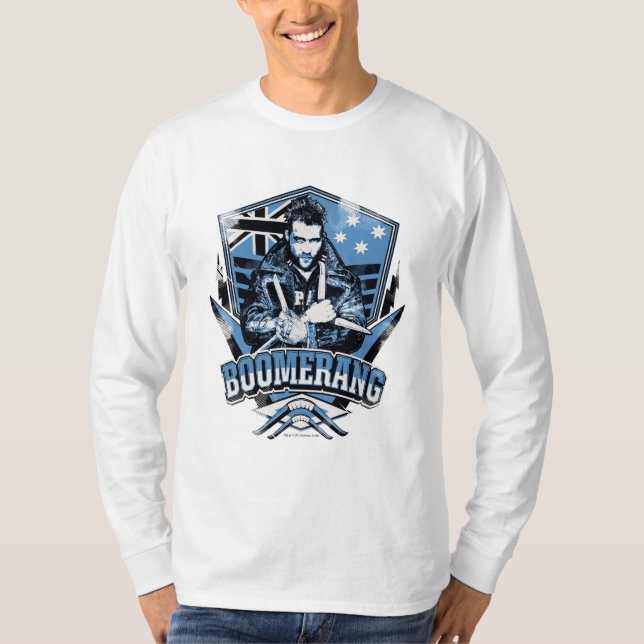 Suicide Squad | Abzeichen Boomerang T-Shirt (Vorderseite)