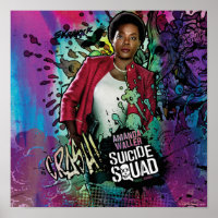 Suicide Squad | Amanda Waller Character Graffiti