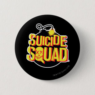 Suicide Squad Bombenlogo Button