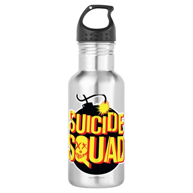 Suicide Squad | Bombenlogo Edelstahlflasche (Vorderseite)