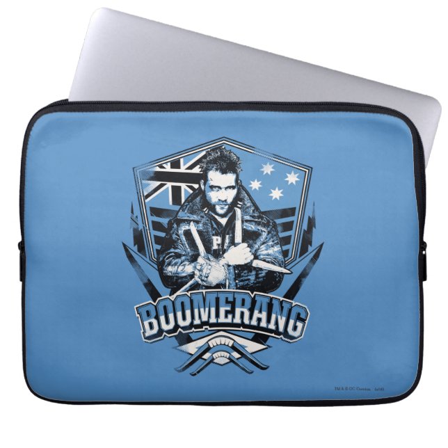 Suicide Squad Boomerang Badge Laptopschutzhülle (Vorderseite)