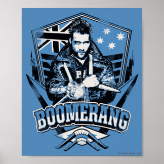 Suicide Squad Boomerang Badge Poster