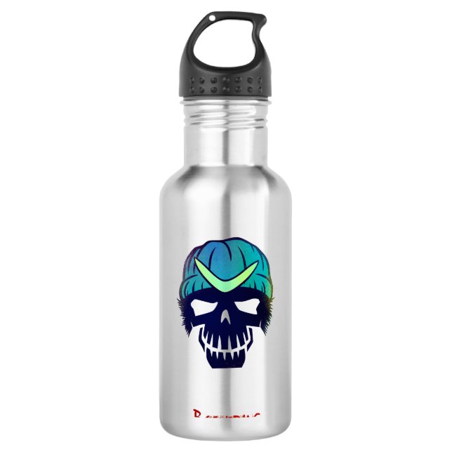 Suicide Squad | Boomerang Head Icon Trinkflasche (Vorderseite)
