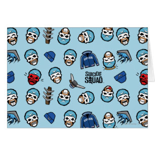 Suicide Squad Captain Boomerang Emoji Pattern