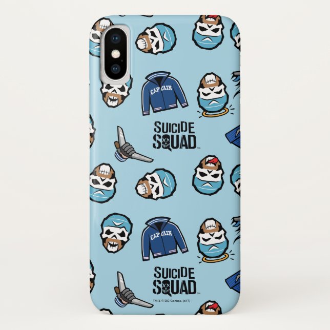 Suicide Squad | Captain Boomerang Emoji Pattern Case-Mate iPhone Hülle (Rückseite)