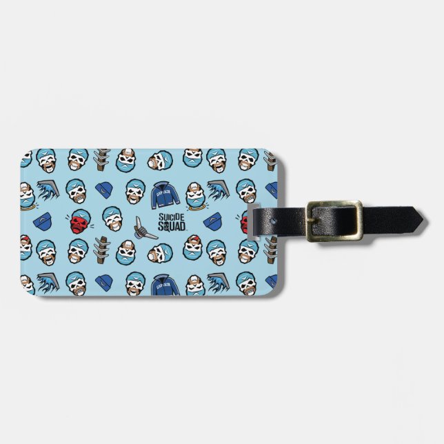 Suicide Squad Captain Boomerang Emoji Pattern Gepäckanhänger (Vorderseite horizontal)