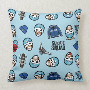 Suicide Squad   Captain Boomerang Emoji Pattern Kissen