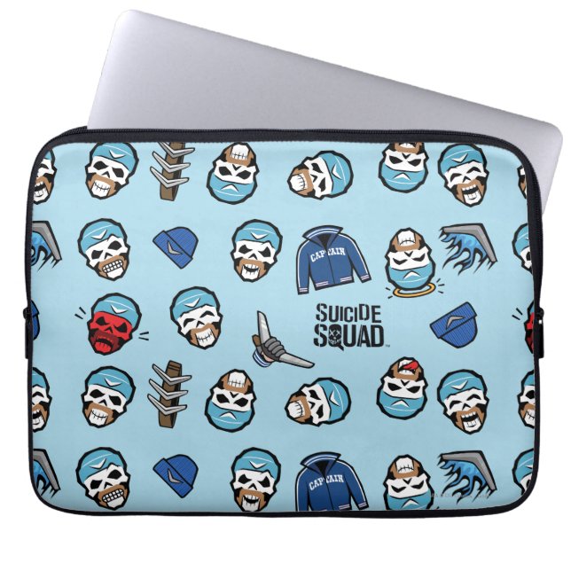 Suicide Squad Captain Boomerang Emoji Pattern Laptopschutzhülle (Vorderseite)