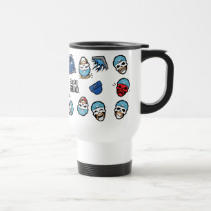 Suicide Squad   Captain Boomerang Emoji Pattern Reisebecher